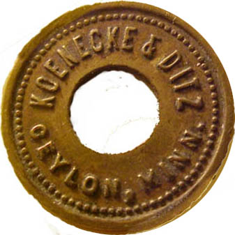 koenecke_ditz_ceylon_mn_5c_obverse